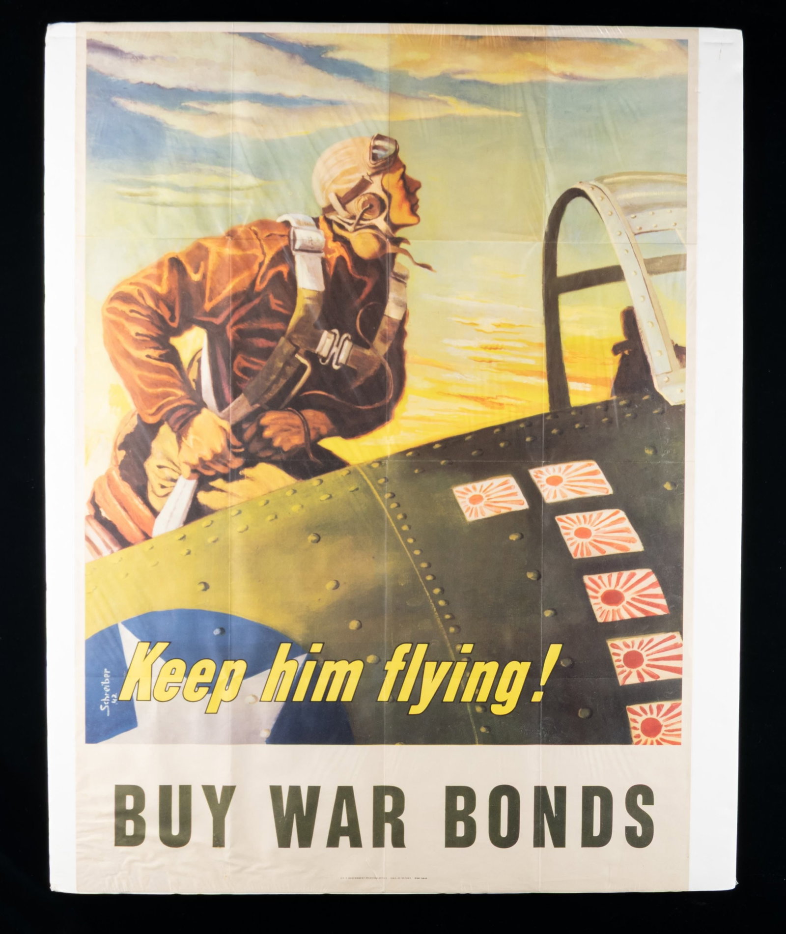 4 WAR BOND POSTERS - 3
