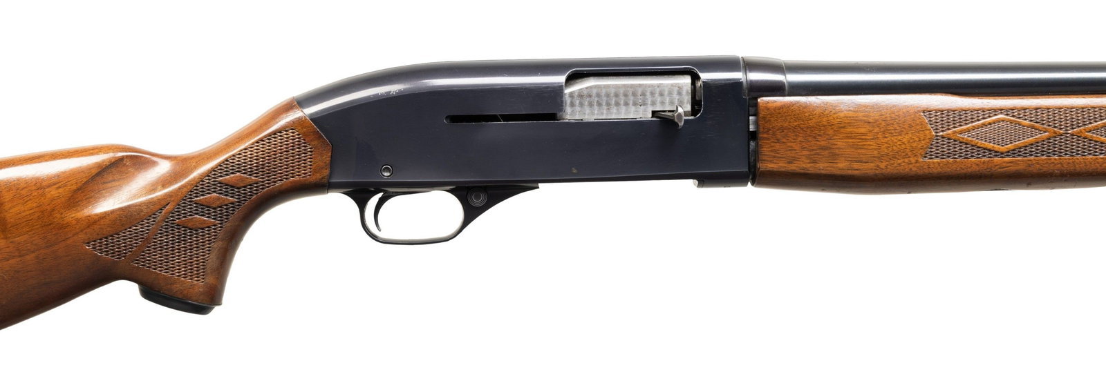 WINCHESTER MODEL 1400 SEMI-AUTOMATIC SHOTGUN.: Cal. 16 GA, 2 3/4". S# 113154. Bbl. 28". Model 1400 semi-automatic shotgun mfg. by Winchester circa. 1968-1973. Left side of the bbl. is marked with the Winchester trademark logo, followed by the mode