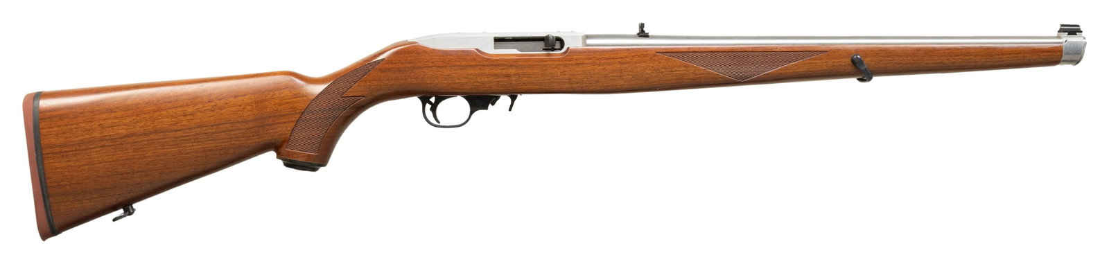 RUGER 77/22 ALL-WEATHER VHZ STAINLESS STEEL: VARMINT BOLT ACTION RIFLE. Cal. 22 Hornet. S# 720-16301. 24" varmint weight bbl without sights. Stainless steel bbl & action. Nichols Grand Slam 6x42 matte finished scope with fine Duplex reticle on R