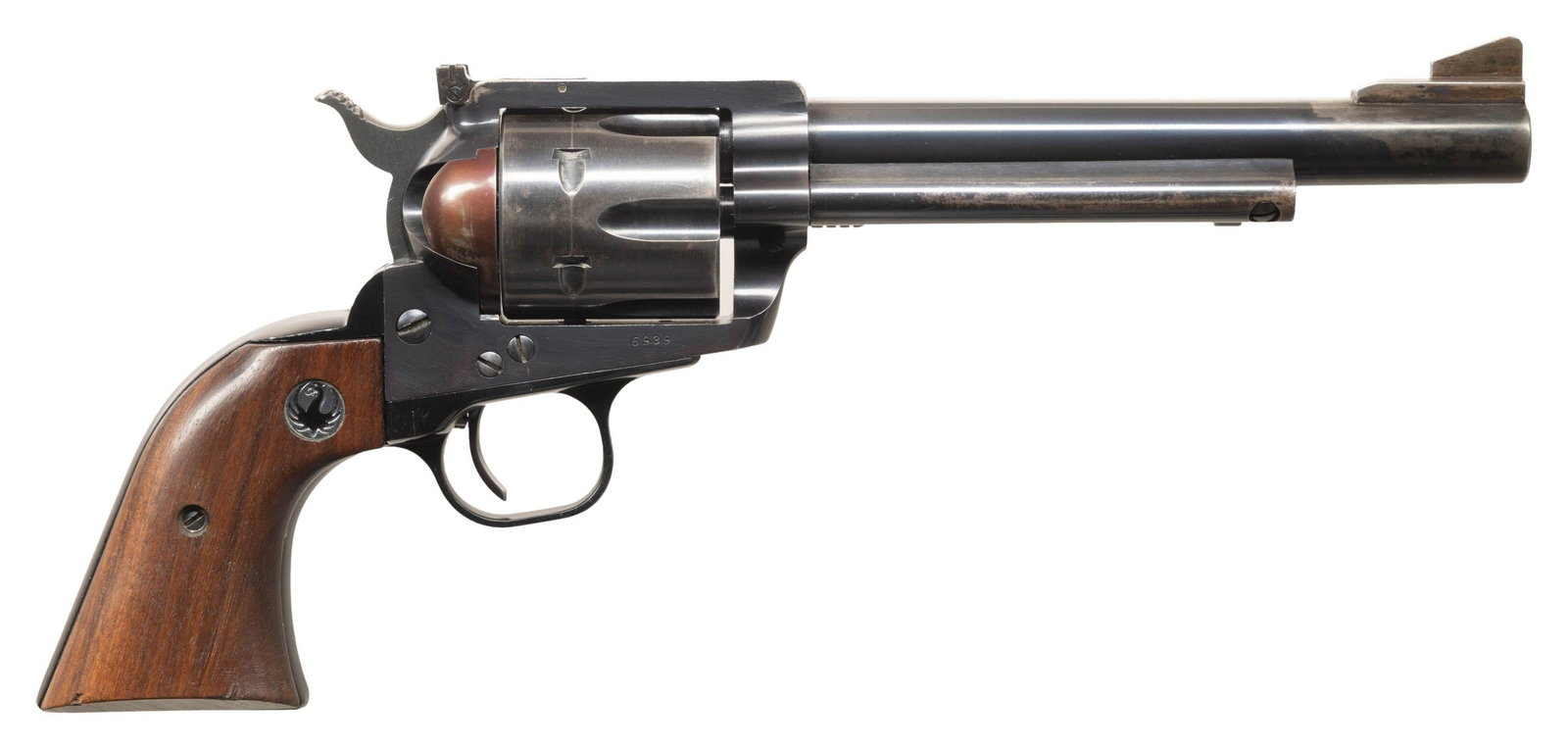 RUGER OLD MODEL 44 FLAT TOP BLACKHAWK REVOLVER. (1 of 2)