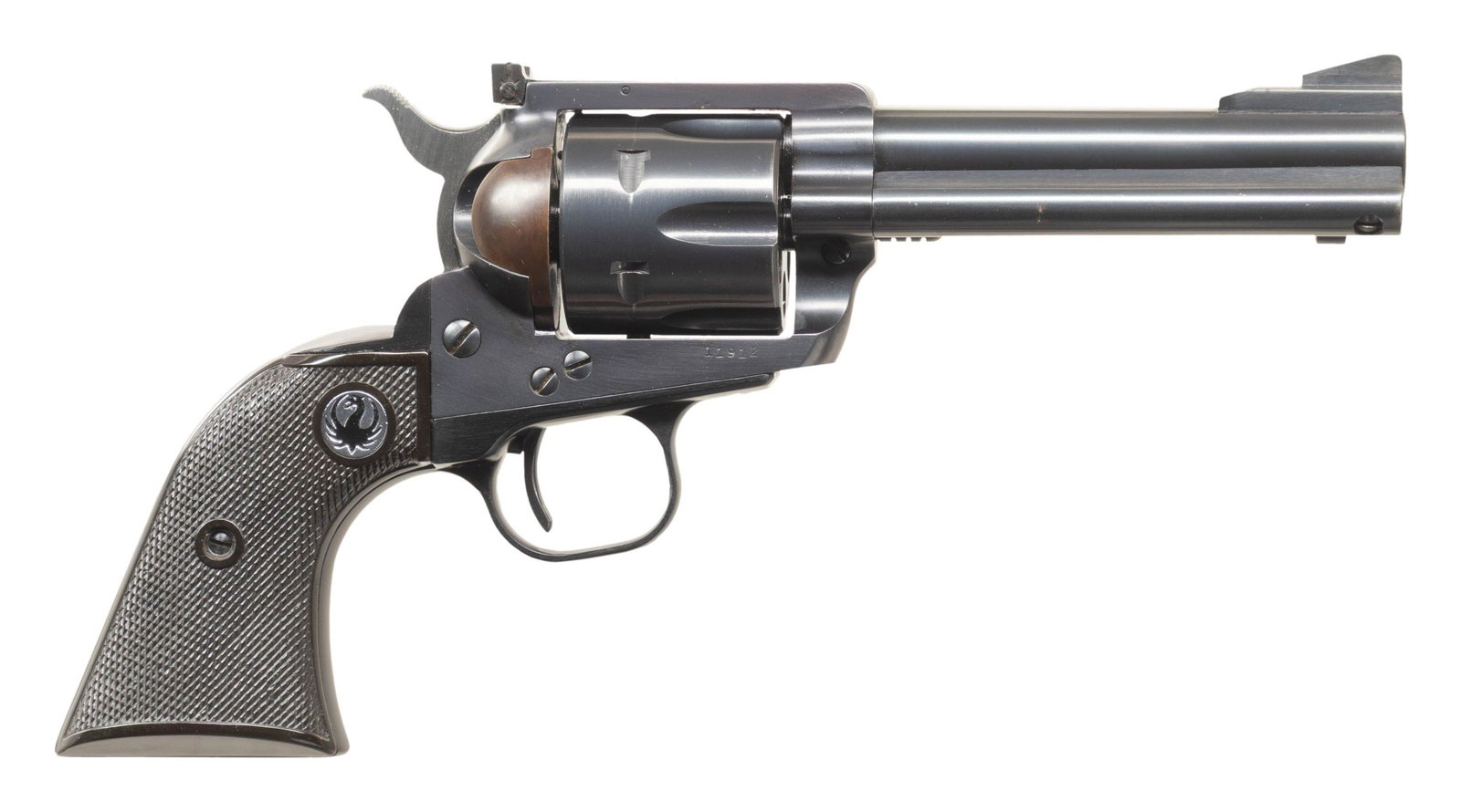 RUGER OLD MODEL 357 FLAT TOP BLACKHAWK REVOLVER. (1 of 2)