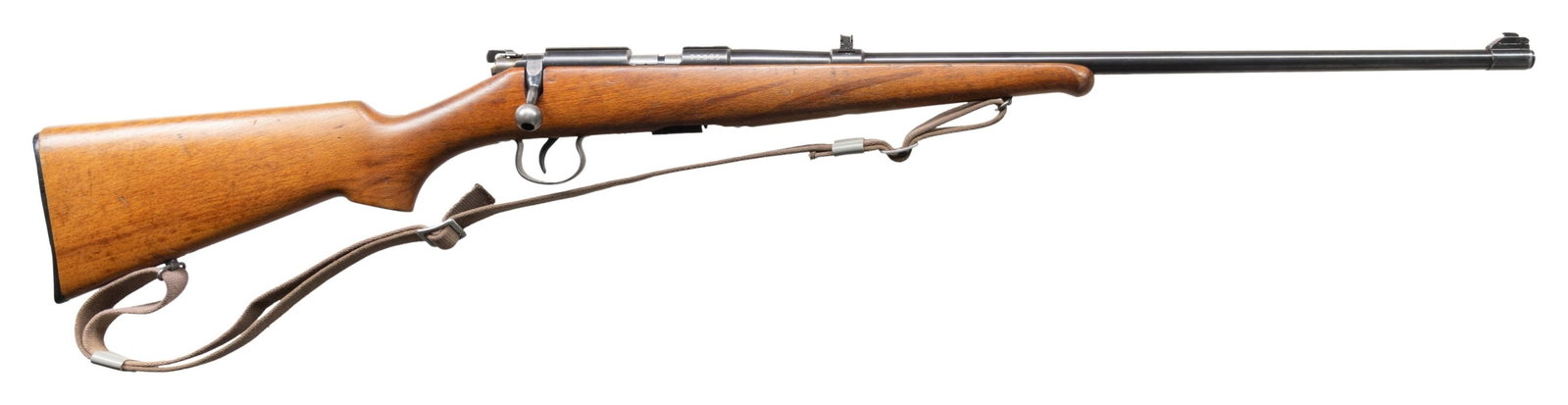 BRNO MODEL 1 BOLT ACTION RIMFIRE RIFLE.: Cal. 22 LR. S# BR100009. (original S# 23385). Rifle has CAI import marks on barrel for "BRNO MODEL 1" with receiver S# BR10009. Bbl. 23". Blade front sight & 2 leaf rear sight. Some of these were inte