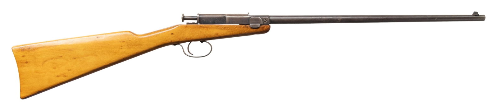 DEUTSCHE WERKE MODEL 1 SINGLE SHOT BREECHLOADING: RIFLE. Cal. 22 LR. NSN. Bbl. 18 7/8". Model 1 single shot breechloading rifle mfg. by Deutsche Werke circa. the 1920s-1930s. Top of the bbl. is marked DEUTSCHE WERKE - WERK ERFURT", with the cal. desi