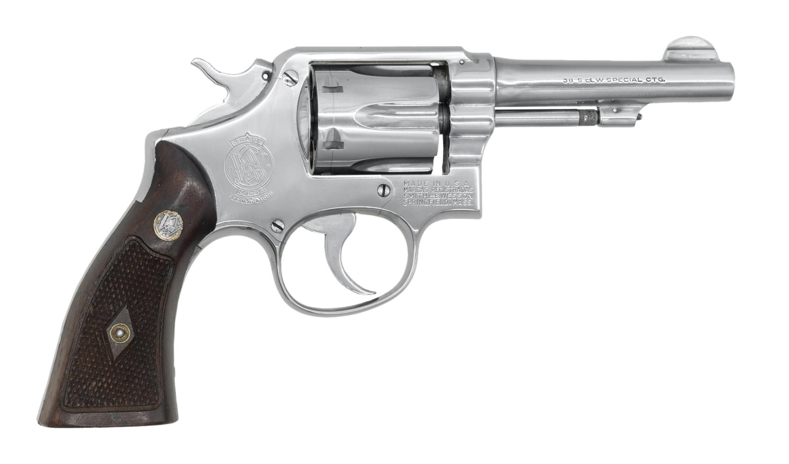 SMITH & WESSON 38 M&P HE DA REVOLVER. (1 of 2)