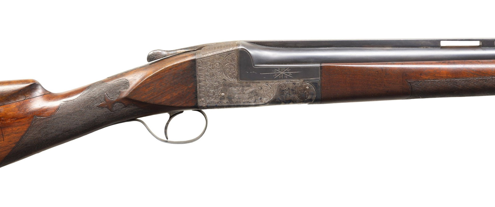 ITHACA "KNICK" MODEL 4E GRADE SINGLE TRAP SHOTGUN. (1 of 4)