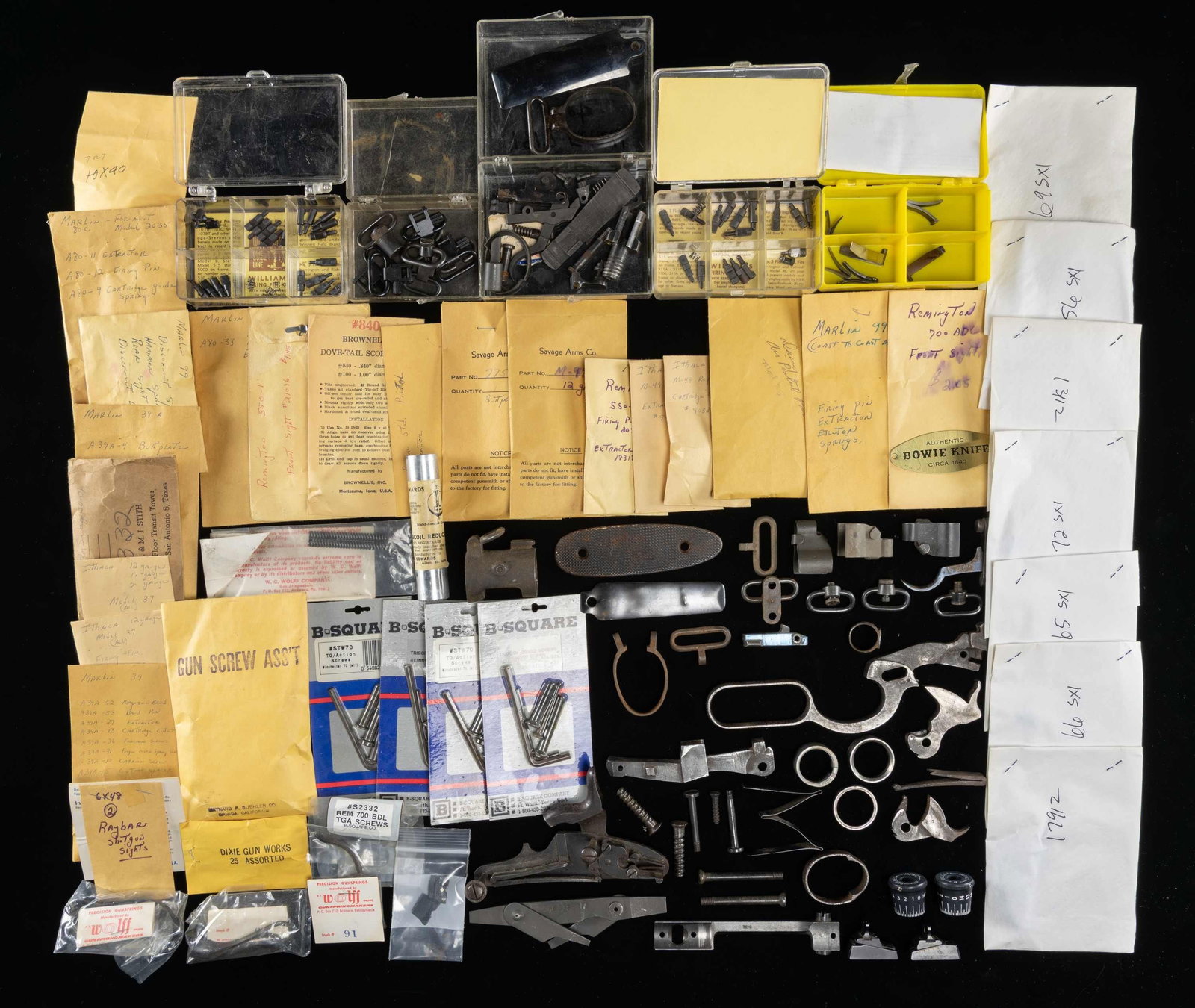 MISCELLANEOUS PARTS AND GUNSMITHING SUPPLIES. (1 of 1)