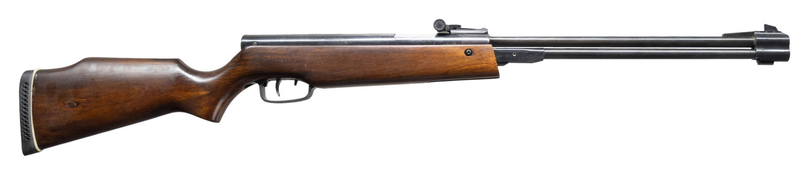 CHINESE SHANGHAI QB36 UNDER-LEVER PELLET RIFLE.: Cal. .177. S# P515029. Bbl. 17 15/16". QB36 under-lever pellet rifle mfg. in Shanghai, China. Top of the receiver is marked with Chinese characters above "SHANGHAI CHINA" and "QB36", with the S#