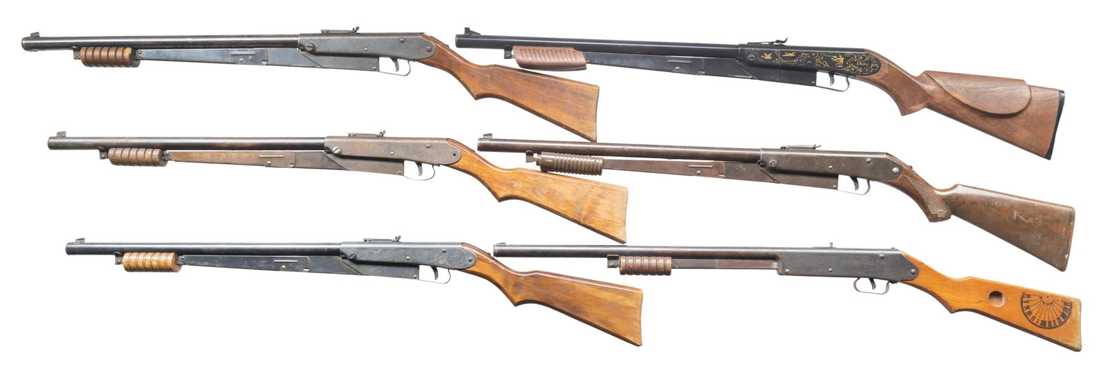 SIX DAISY PUMP ACTION BB GUNS. - 2