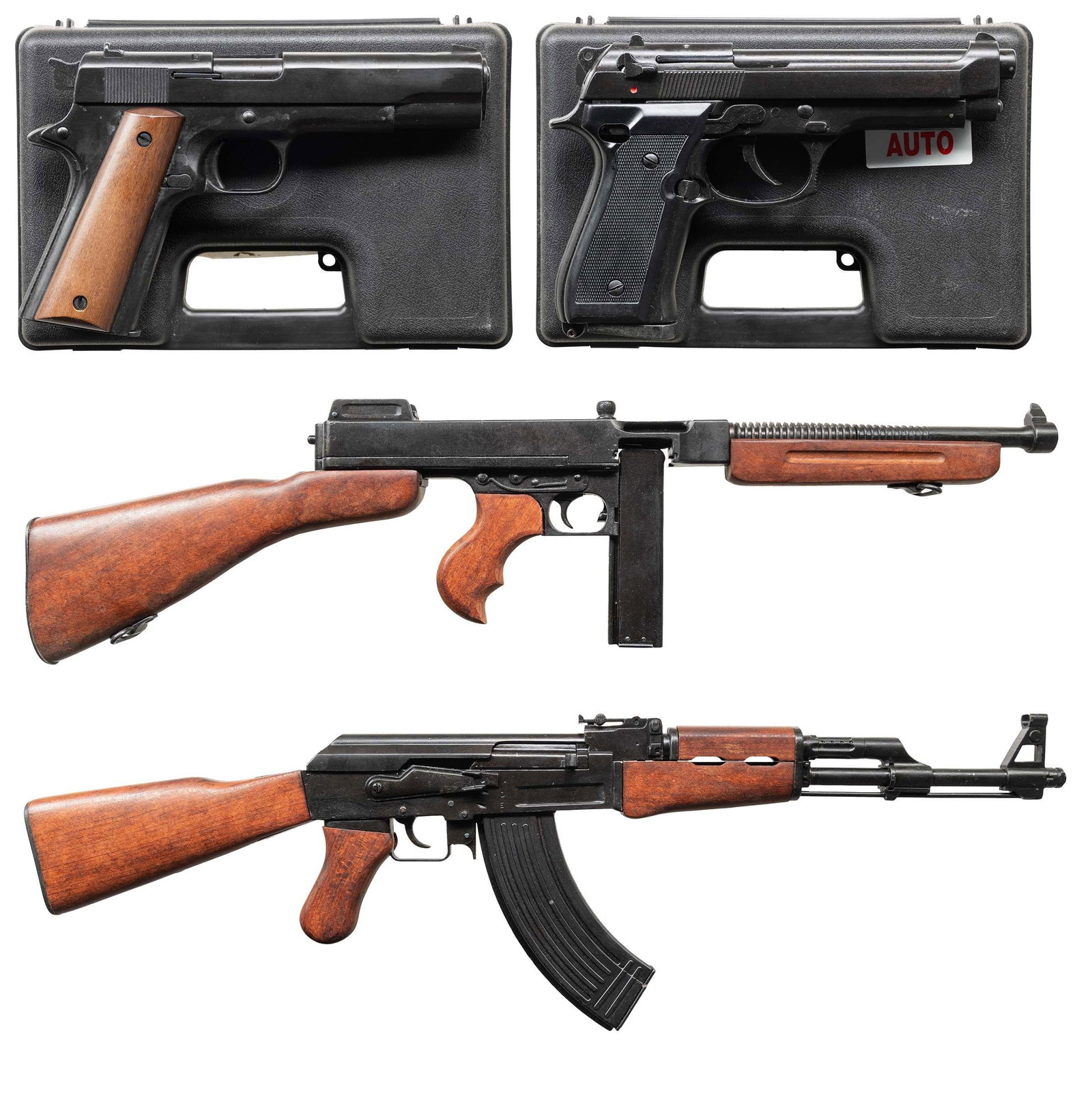 2 DENIX REPLICAS & 2 BRUNI BLANK FIRING GUNS. (1 of 9)