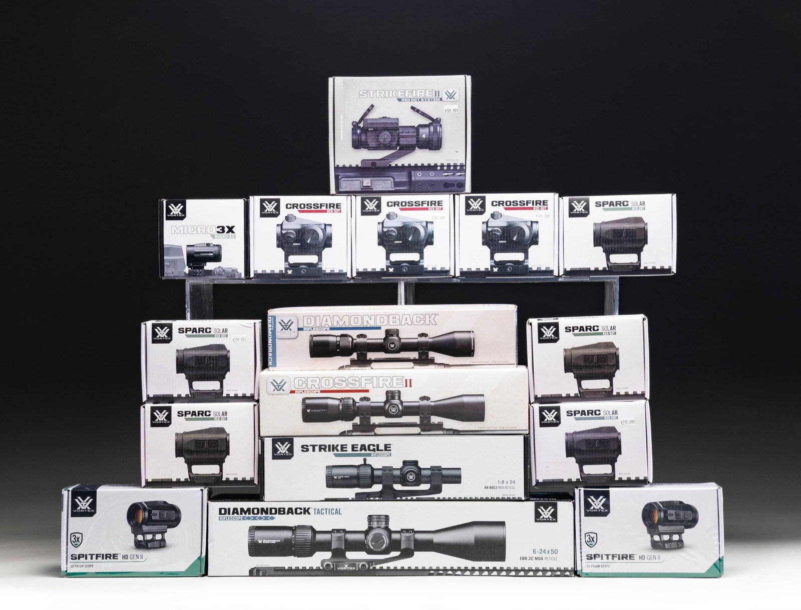 NEW VORTEX RED DOT SIGHTS (9), MAGNIFIER (1) AND (1 of 1)