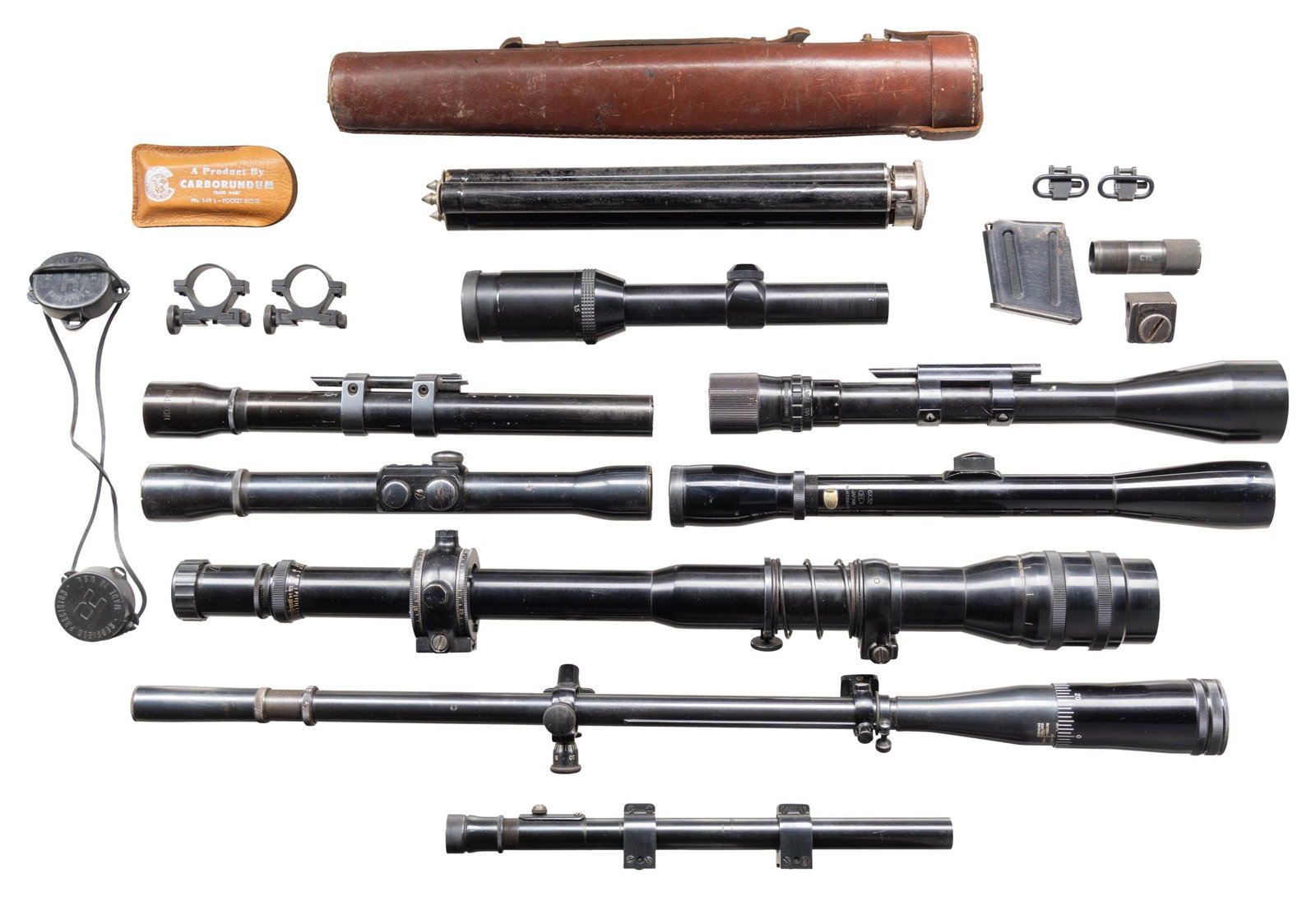 8 RIFLE SCOPES AND ACCESSORIES. (1 of 2)