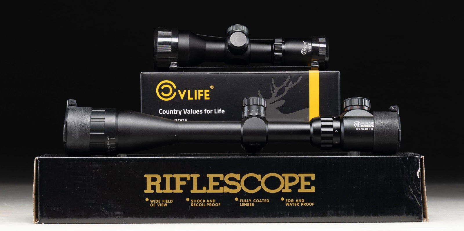 V LIFE & BEAR CREEK ARSENAL SCOPES. (1 of 2)