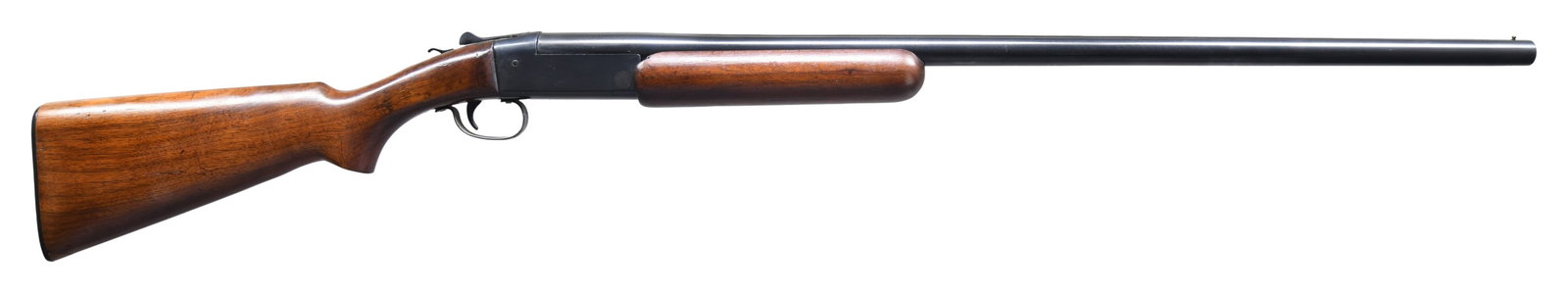 WINCHESTER MODEL 37 "RED LETTER" SINGLE SHOT: SHOTGUN. Cal. 12 GA, 2 3/4". NSN. Bbl. 30". Model 37 "Red Letter" single shot shotgun mfg. by Winchester between 1936-1963. Left side of the bbl. exhibits standard markings denoting Winchester's mfg. 