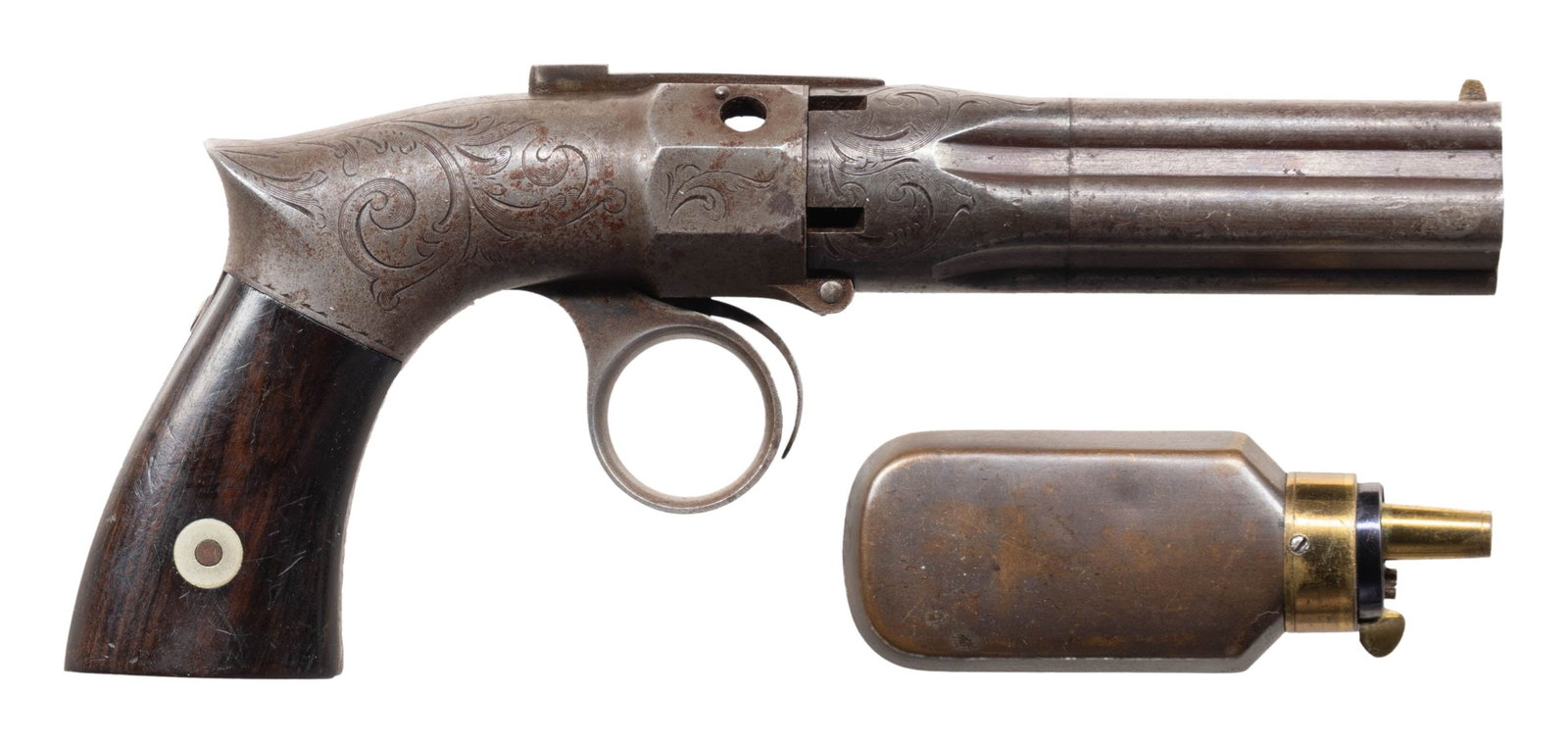 ROBBINS & LAWRENCE CO. PERCUSSION PEPPERBOX (1 of 2)