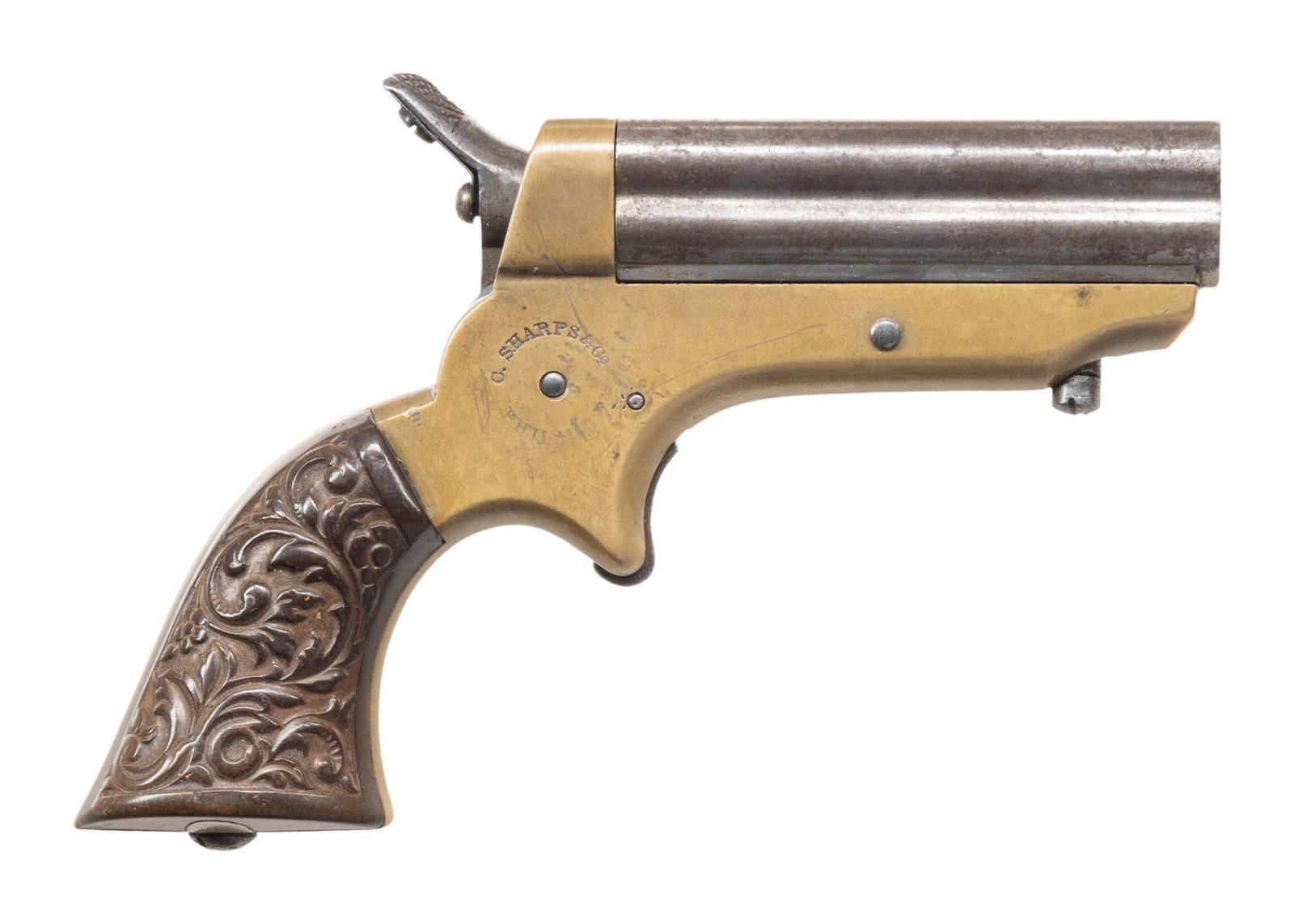 SHARPS 4-BARREL PEPPERBOX DERRINGER. (1 of 2)