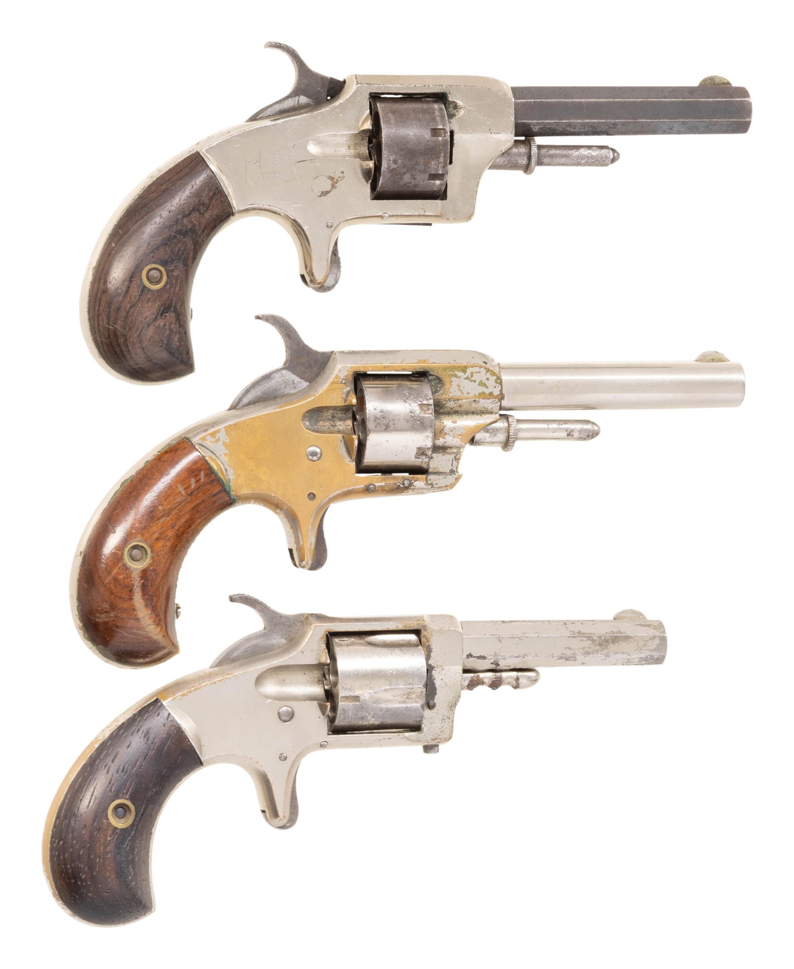 THREE WHITNEYVILLE ARMORY REVOLVERS. (1 of 2)