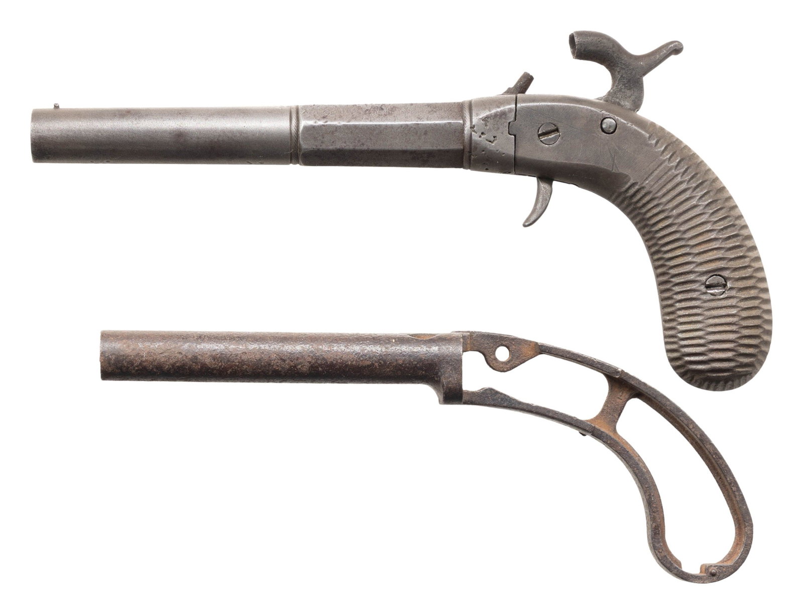 ETHAN ALLEN CO. ATTRIBUTED PERCUSSION BOOT PISTOL - 2