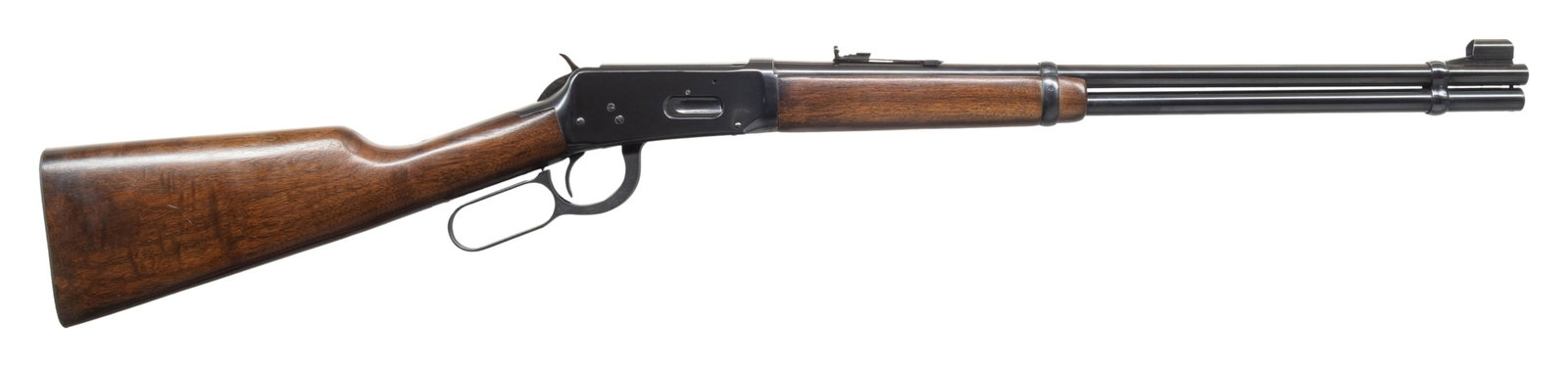 FINE, PRE-64, WINCHESTER MODEL 94 LEVER ACTION: CARBINE. Cal. 30-30 Win. S# 2463026. Bbl. 20". Model 94 lever action carbine mfg. by Winchester in 1960. Left side of the bbl. is marked with the Winchester trademark logo, followed by the model and