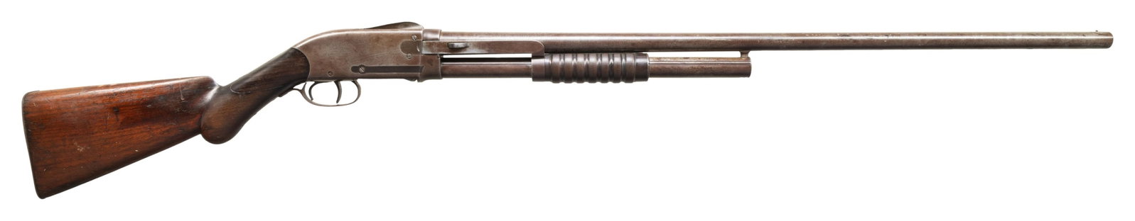 BANNERMAN MODEL 1896 SPENCER PUMP SHOTGUN. (1 of 4)