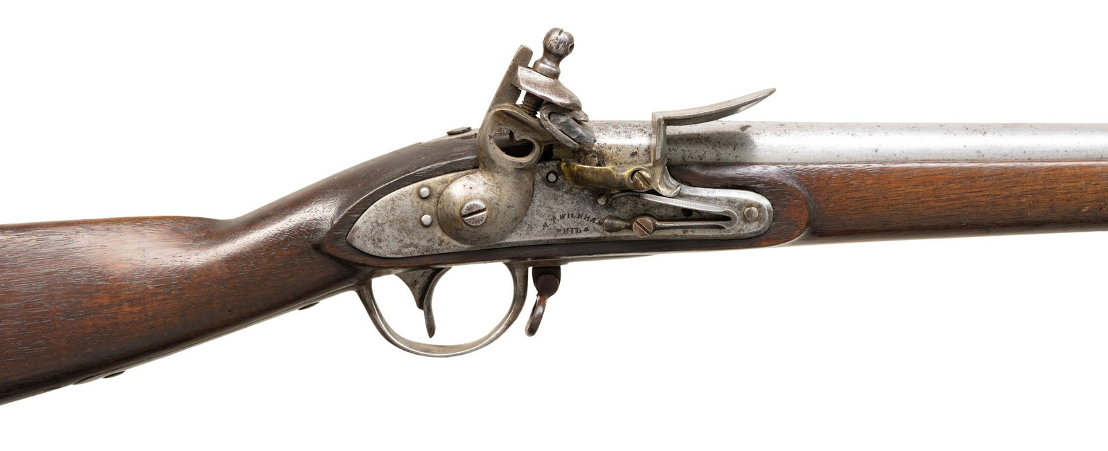 US RECONVERTED FLINTLOCK FOWLER. - 3