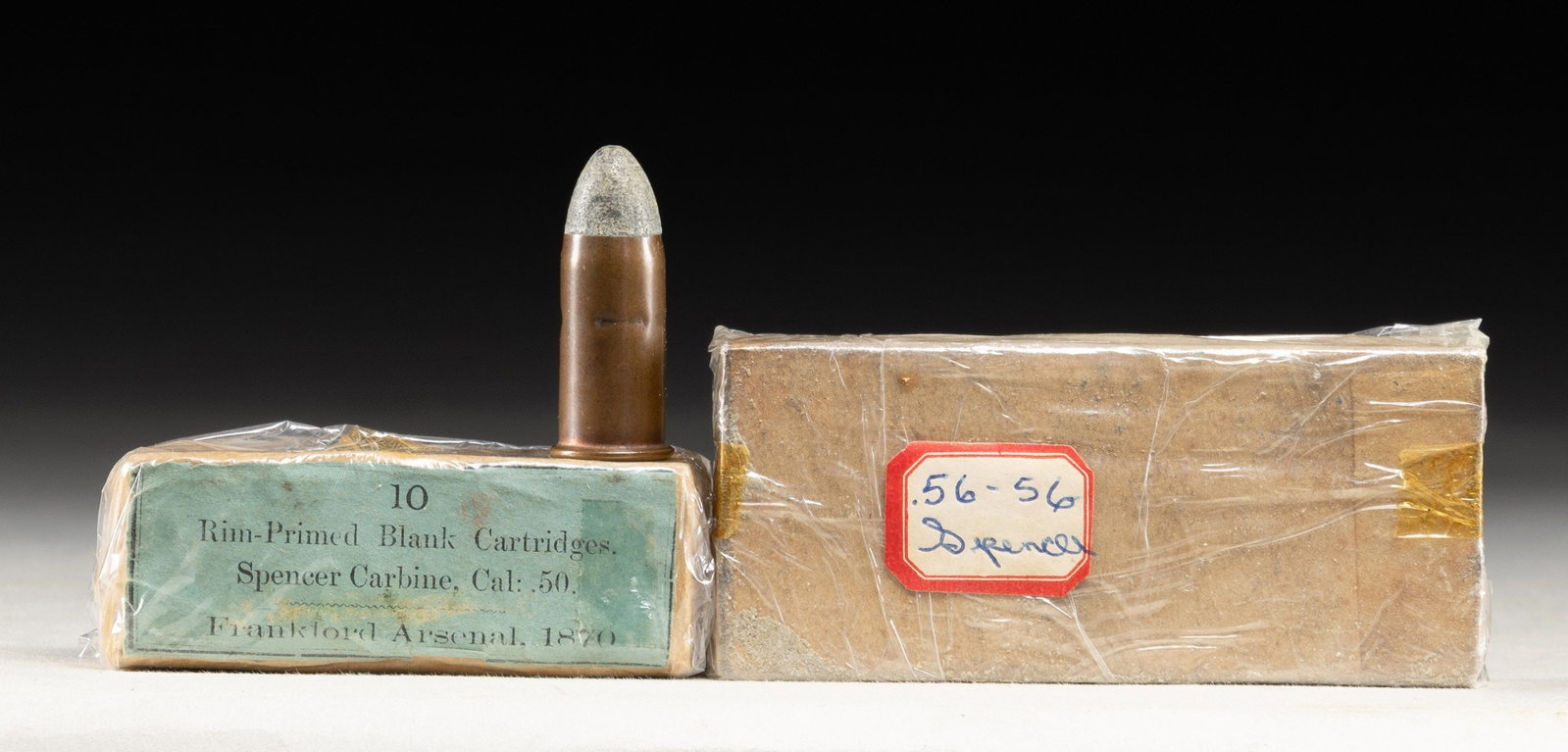 LOT OF SPENCER CARBINE AMMUNITION. (1 of 1)