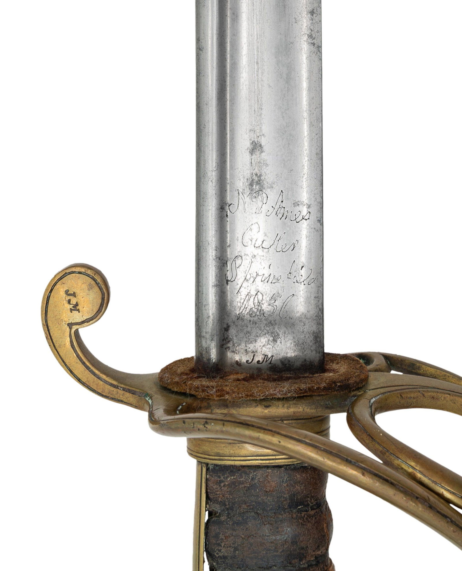 1836 DATED AMES MODEL 1833 DRAGOON SABER. - 3