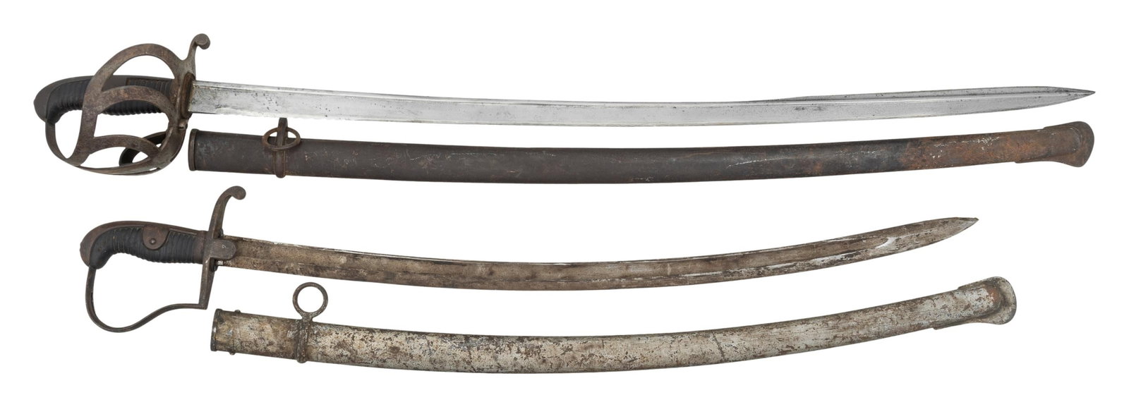 EUROPEAN CAVALRY SABER AND ARTILLERY SABER. (1 of 2)