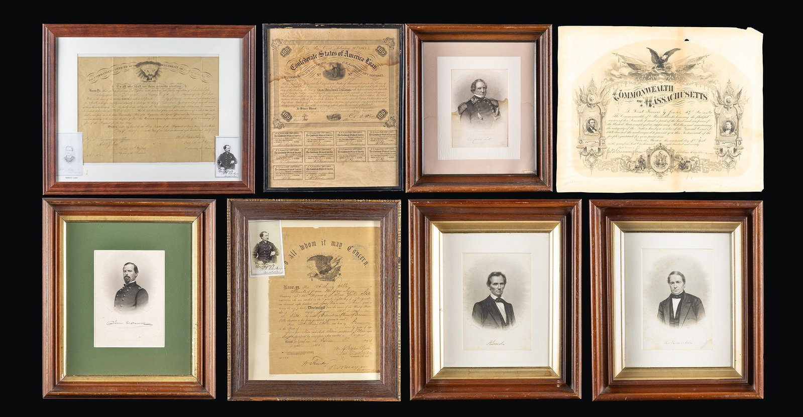 MOSTLY FRAMED CIVIL WAR RELATED ENGRAVINGS AND (1 of 9)