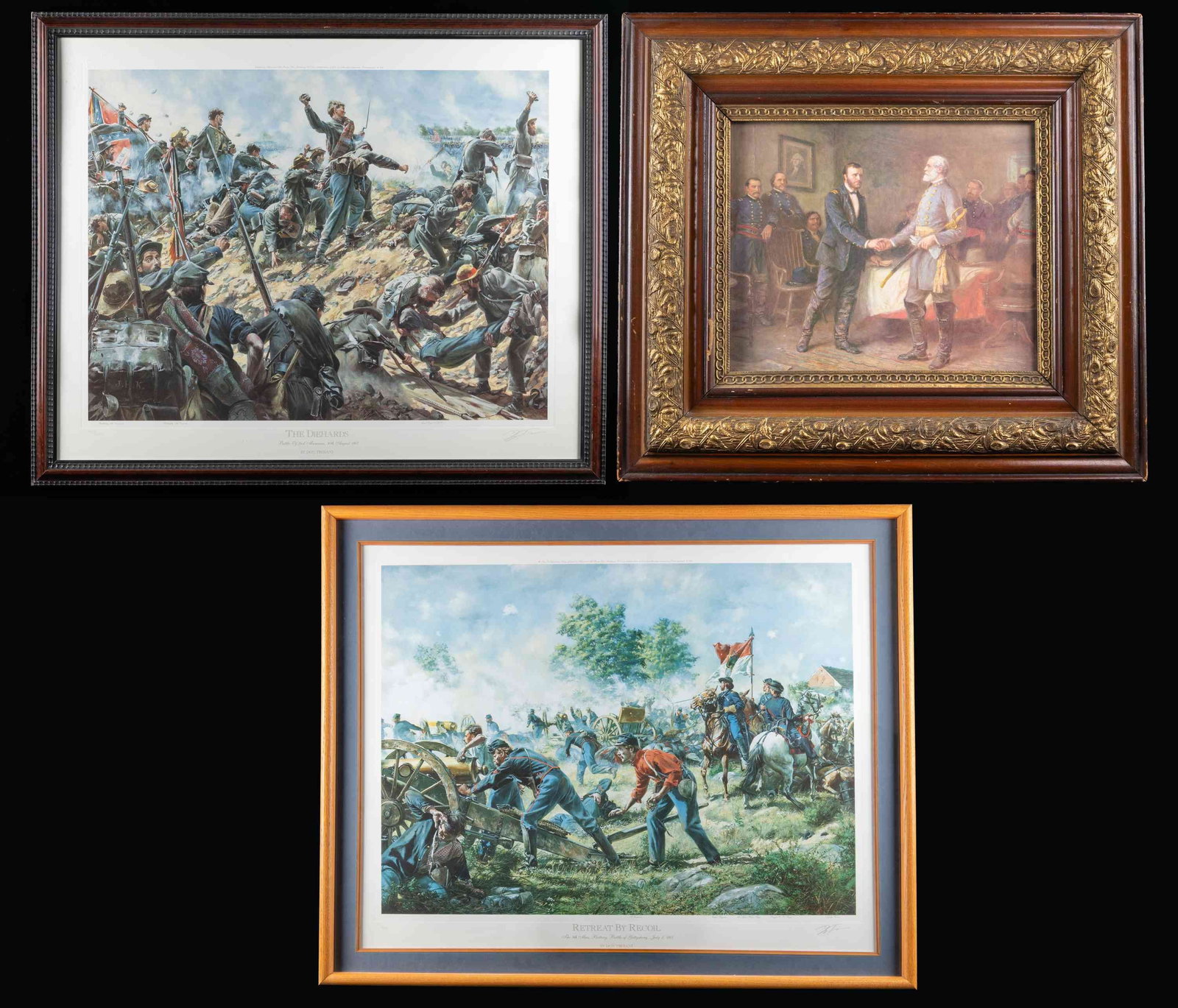 GROUPING OF 3 CIVIL WAR PRINTS. (1 of 4)