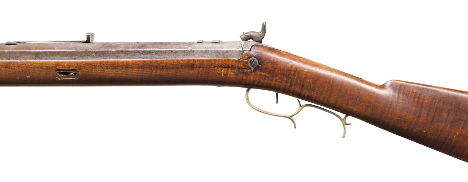 2 EARLY PERCUSSION RIFLES. - 8