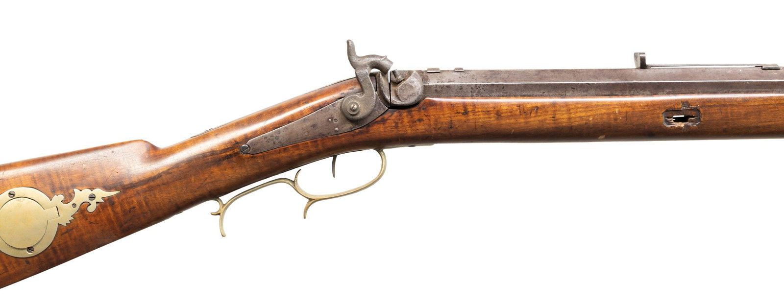 2 EARLY PERCUSSION RIFLES. - 9