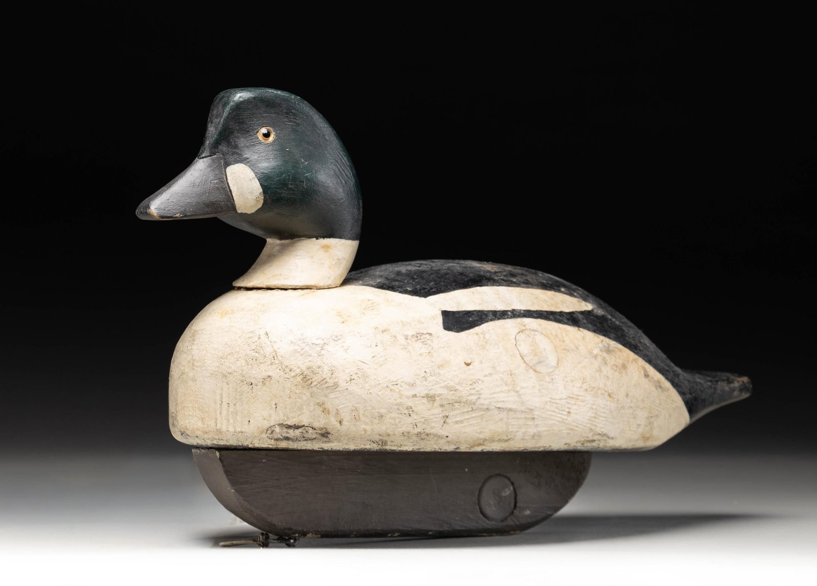 "HALL" SIGNED EIDER HEN DECOY. - 2