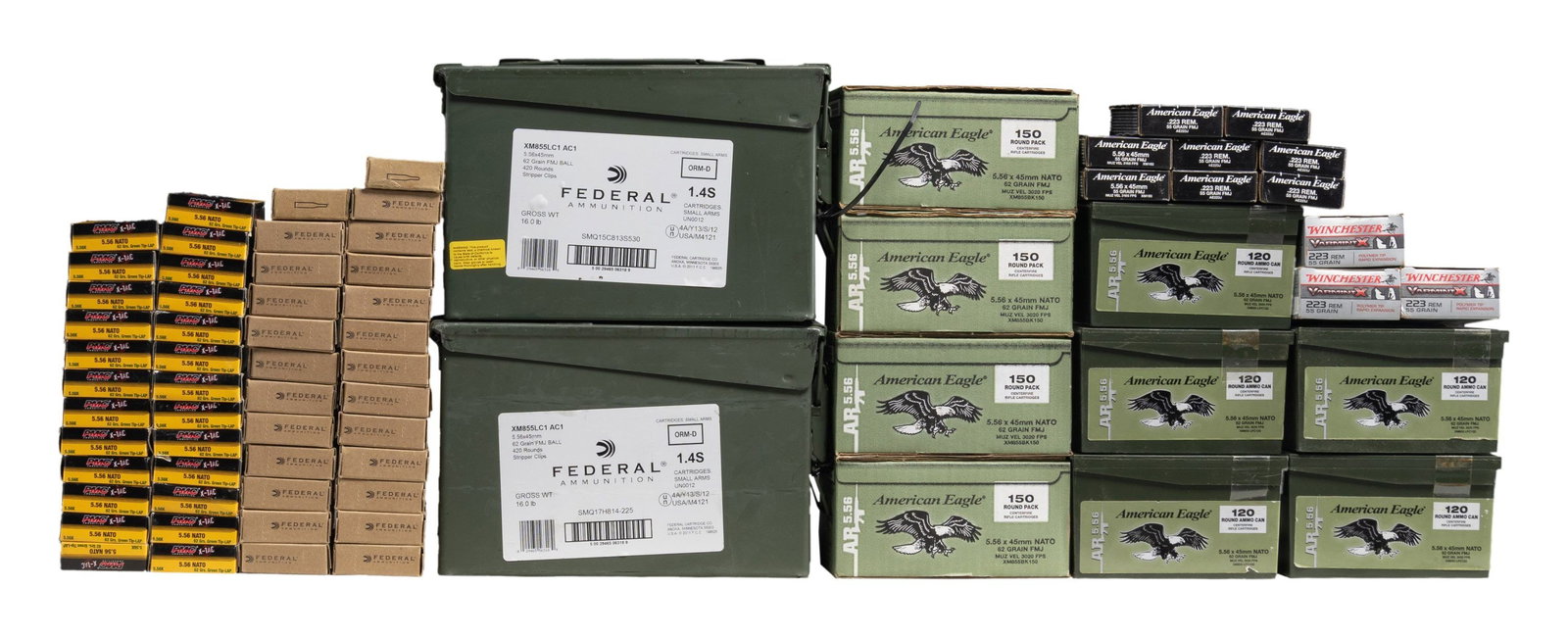 LOT OF APPROX. 3,260 ROUNDS OF 5.56 / .223 (1 of 1)