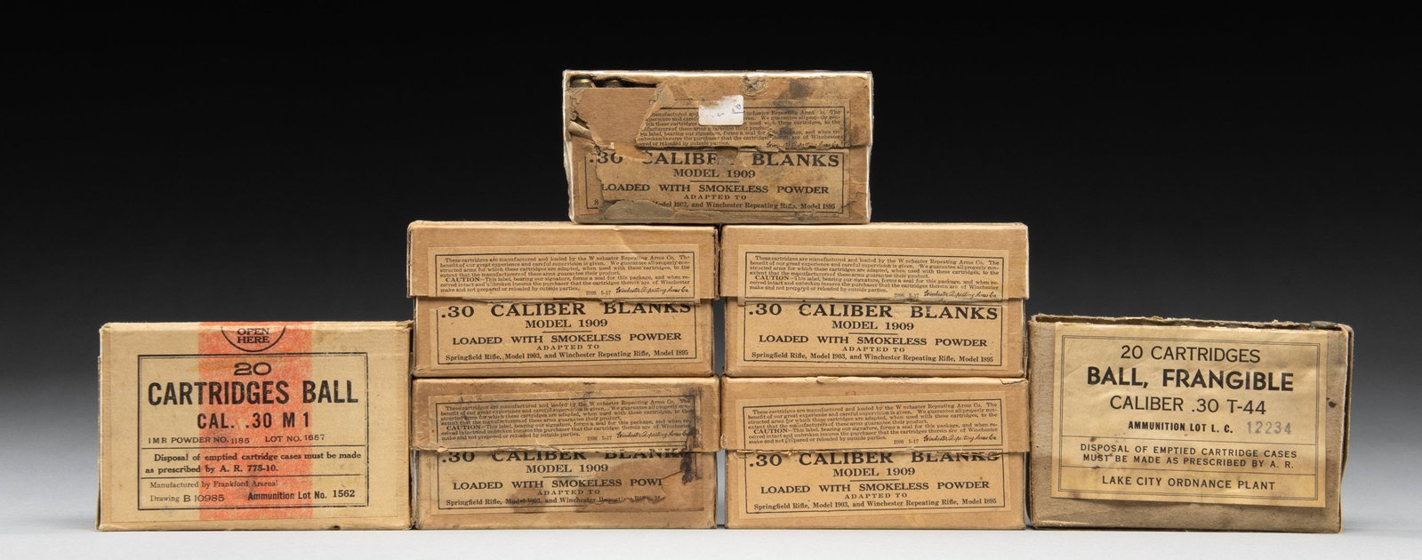 MIXED LOT OF VINTAGE 30-06 AMMO. (1 of 1)