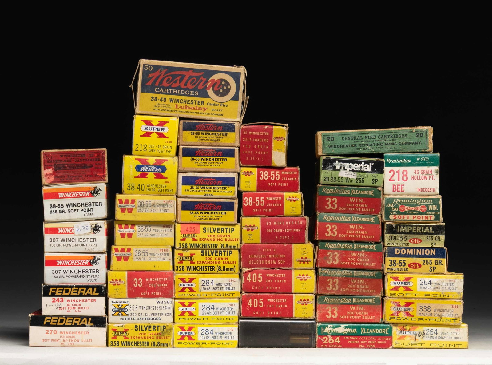 VINTAGE WINCHESTER CAL. RIFLE AMMO. (1 of 1)