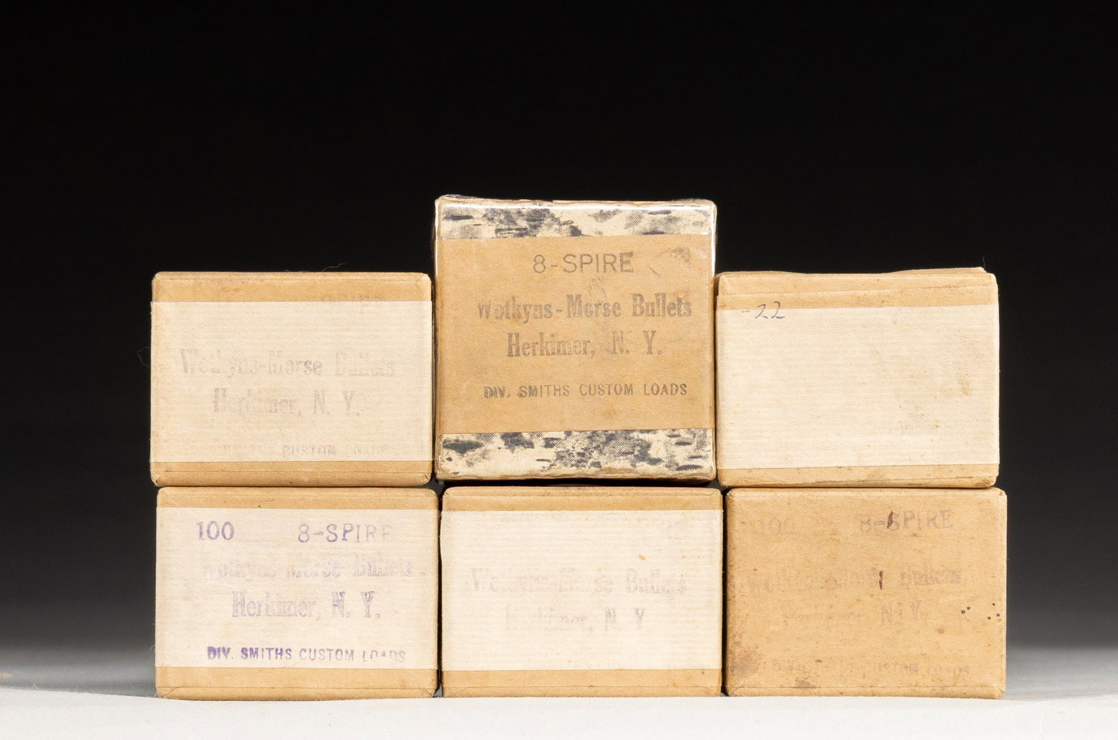 SIX BOXES OF VINTAGE COLLECTIBLE WOTKYNS-MORSE (1 of 1)