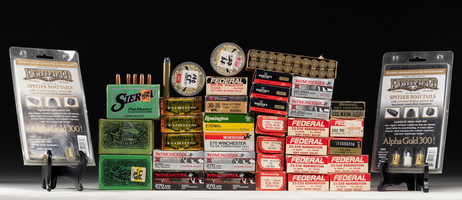 LOT OF ASSORTED SPORTING AMMUNITION & RELOADING (1 of 1)