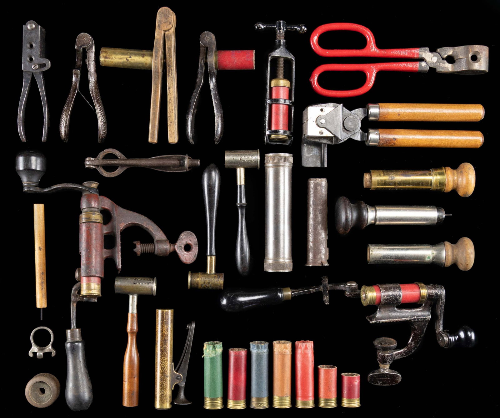 INTERESTING GROUPING OF ANTIQUE SHOT SHELL (1 of 1)