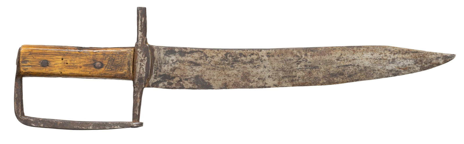 CONFEDERATE D-GUARD BOWIE KNIFE. (1 of 3)