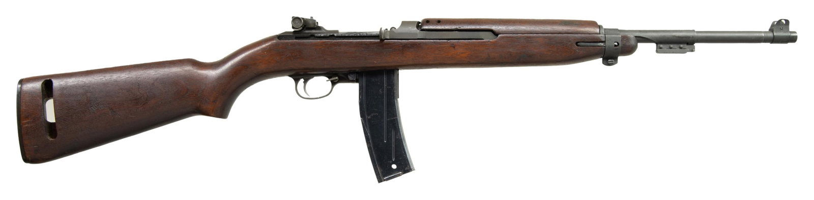 FULLY TRANSFERABLE M2 CARBINE MACHINE GUN.: Cal. 30 (Carb). S# 2934271 . Bbl 18" unmarked. Standard M1 Carbine sights with milled adjustable rear. Inland M1 Carbine converted to M2 by an unknown maker & registered prior to 1986. NFA registry li