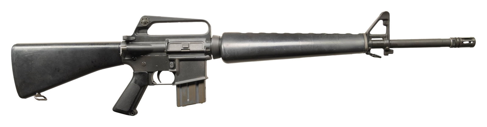 EXTREMELY UNIQUE COLT TRANSITIONAL / DEVELOPMENTAL: LIGHT MACHINE GUN PREDECESSOR TO THE M16 OWNED BY COLT EXECUTIVE JOHN KEOSAYIAN. Cal. 223. S# XM20982. Bbl. 20". An unusual opportunity to own a Colt Developmental machine gun, on its transitional jou