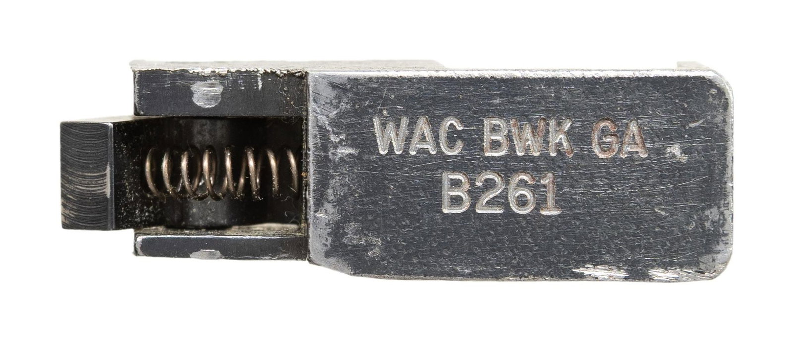 HIGHLY SOUGHT AFTER & SELDOM ENCOUNTERED: TRANSFERABLE WILSON ARMS CO. REGISTERED DROP IN AUTO SEAR. S# B261. An opportunity to have an authentic D.I.A.S. to utilize w/ your modern host. There are very few collectibles in the firearms