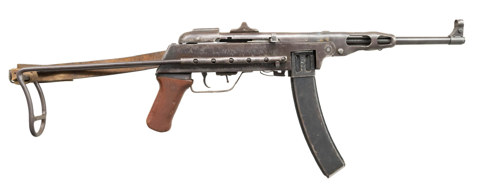 SCARCE NORTH VIETNAMESE K50M SUBMACHINE GUN.: Cal. 7.63 (7.62x25mm Tokarev). S# 5432365685. Bbl. 10 1/2". Of the submachine guns of World War II, the Soviet Union's iconic PPSh-41 submachine saw extensive usage on the Eastern Front, where it prov