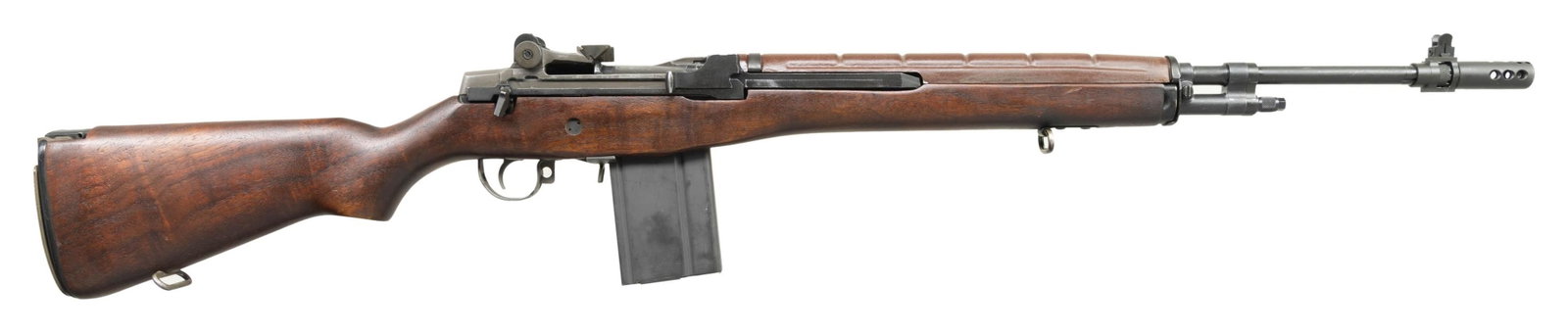FULLY TRANSFERABLE ORIGINAL SMITH ENTERPRISES M14: SELECT FIRE RIFLE. Cal. 308. S# FA00248. Bbl. 22". This is an original military M14, not an M1A conversion as are much more common. The M14 was developed through a series of testing with an overly