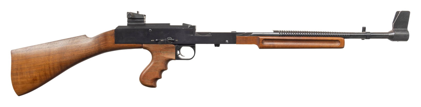 FULLY TRANSFERABLE AMERICAN ARMS INTL AM180: SUBMACHINE GUN. Cal. 22 LR. S# B01869. Bbl. 16.5". Based on the earlier Casull Model 290, the American 180 was originally manufactured in & imported from Austria, the earliest American 180 variants we