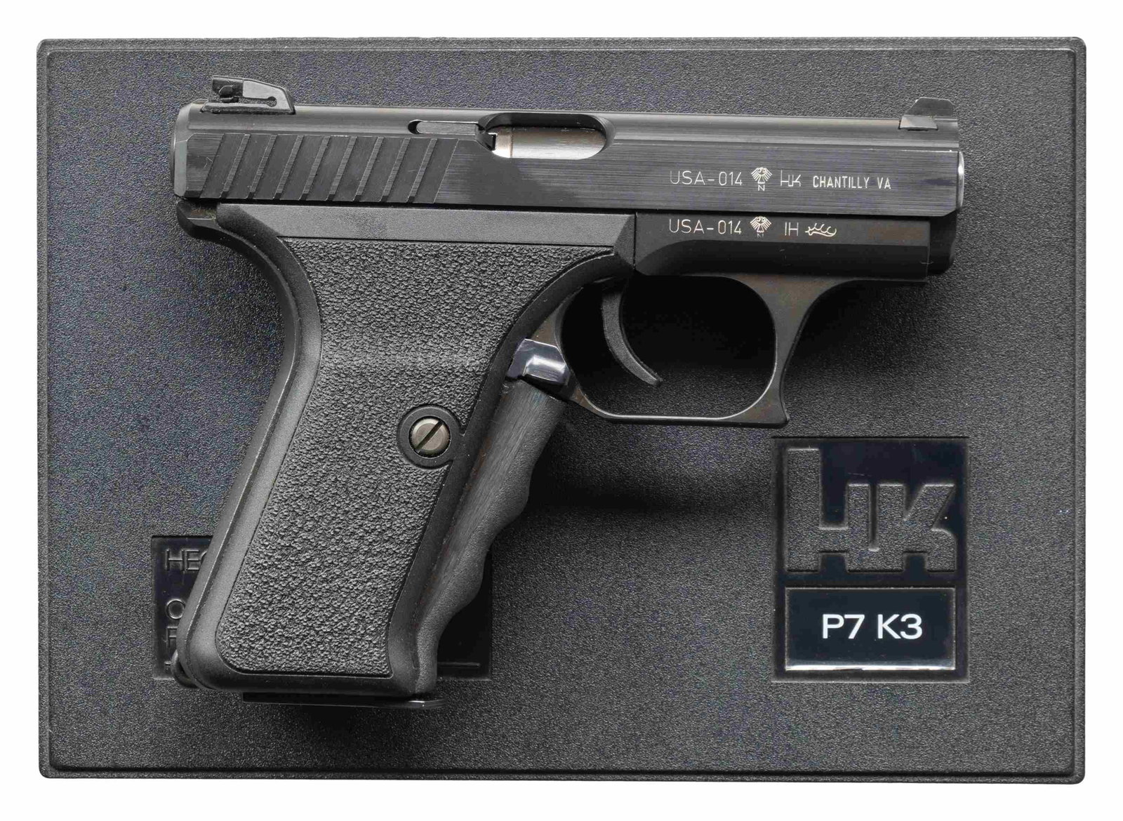 VERY EARLY H&K P7K3 SEMI AUTO PISTOL (1 of 3)