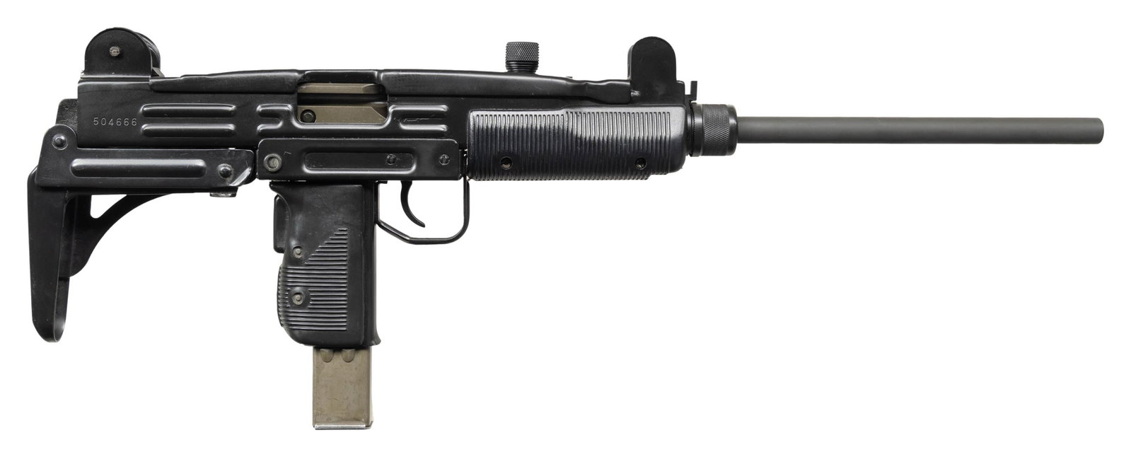GROUP INDUSTRIES / VECTOR ARMS HR4332S: SEMI-AUTOMATIC CARBINE. Cal. 9mm. S# 504666. Bbl. 16 1/8". HR4332S semi-automatic carbine originally mfg. by Group Industries and completed by Vector Arms. Left side of the receiver is marked with Vec