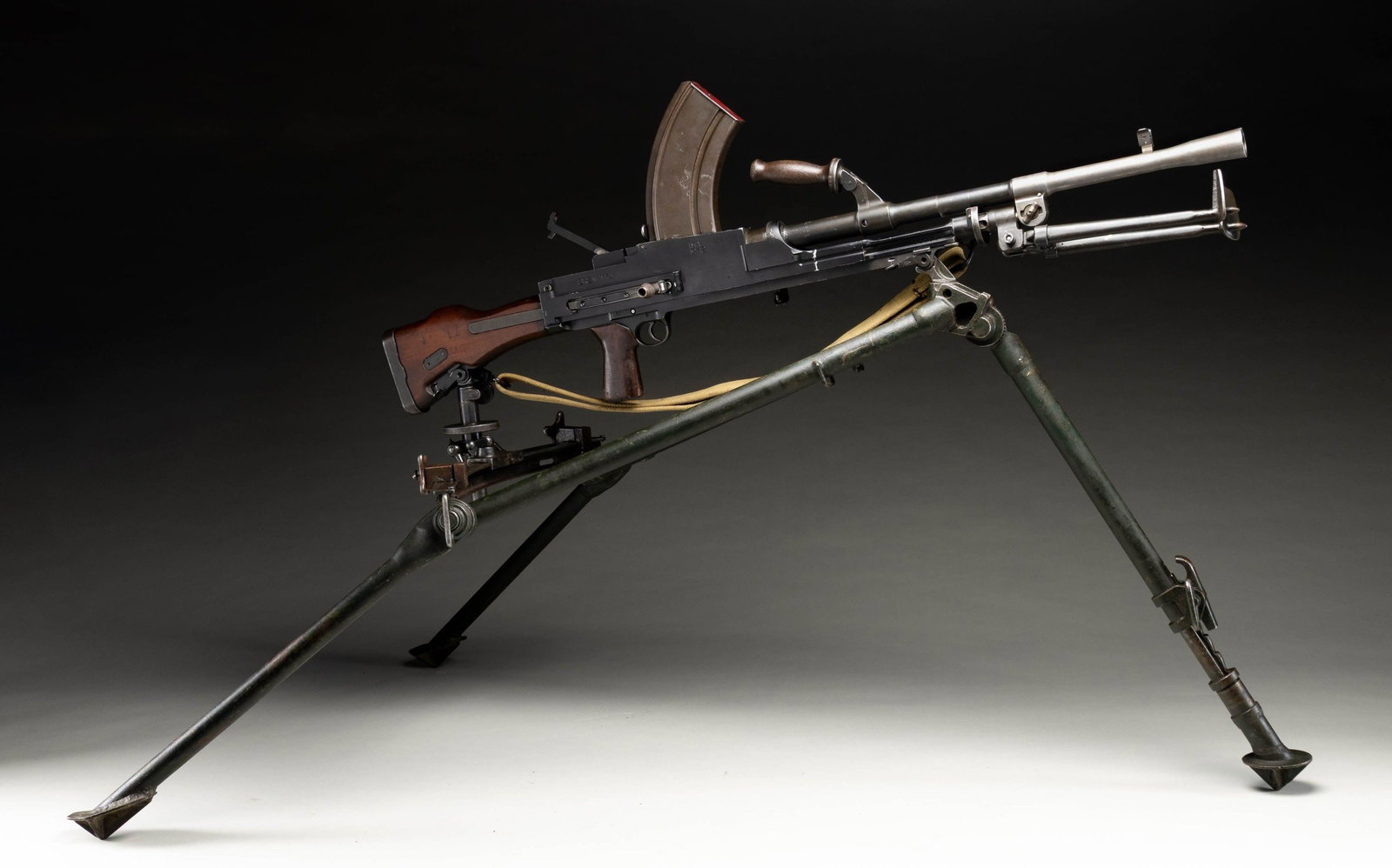 IMA DUMMY BREN GUN.: Non firing Bren Gun made by IMA (International Military Antiques) using a dummy receiver & original parts. Ride side of receiver marked "BREN MKI" & "IMA 1942". Parts appear to a mix with some being o