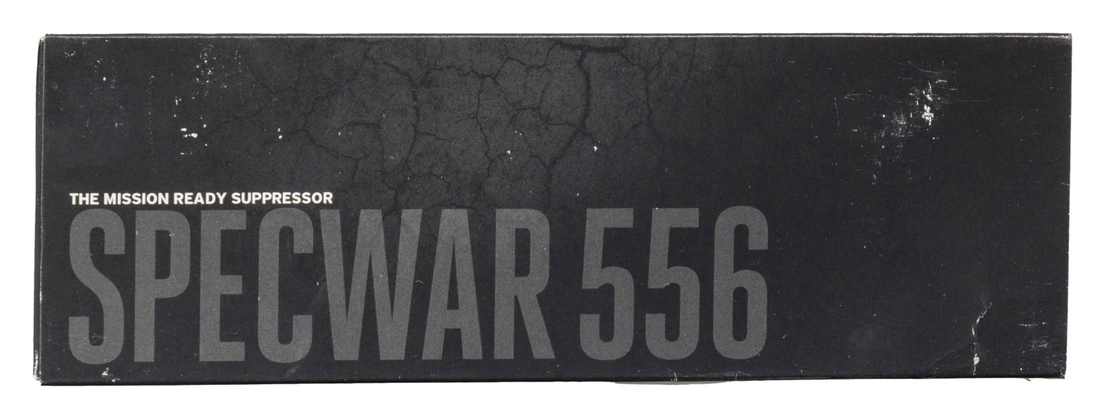 SILENCER CO SPECWAR 5.56 SUPPRESSOR.: Cal. 5.56. S# SPW0305. Overall length 7 1/3" & weight 19.5 oz. Specwar 5.56 Suppressor that uses the Active Spring Retention ASR? mounting system. UNATTACHED ACCESSORIES: matching factory box with man