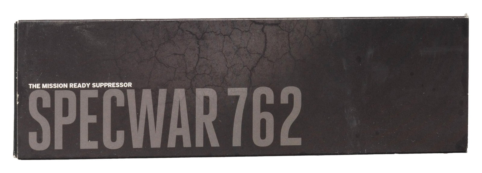 SILENCER CO SPECWAR 7.62 SUPPRESSOR.: Cal. 7.62. S# SW762-1550. Silencer Co. Specwar 7.62 Suppressor. 9" overall length & 22.5 OZ weight. This suppressor will handle anything from 5.56mm to .300 Ultra Mag, from full auto to precision shoo